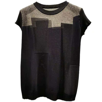 Ice Silk Short-sleeved Knitted Bottoming Shirt