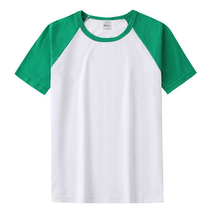 Summer Camp Ice Silk Cotton T-shirt Short Sleeve