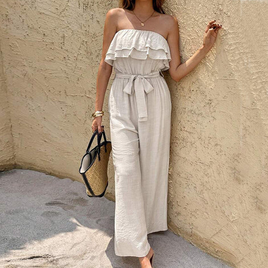 Sunset Ruffle Muse Jumpsuit