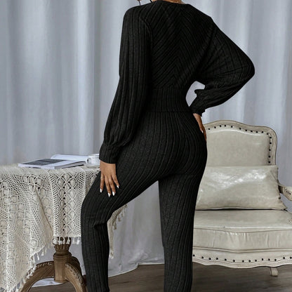 SculptVibe V-Neck Jumpsuit
