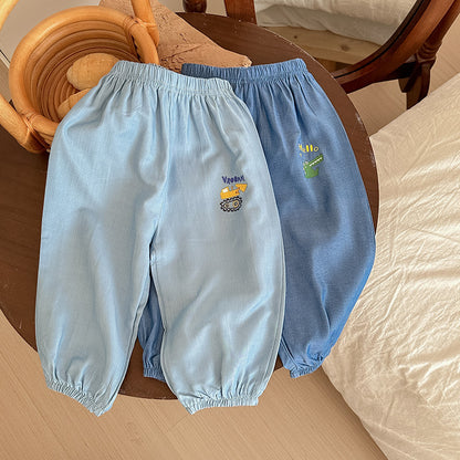 Cartoon Sports Pants Ice Silk Anti-mosquito Thin