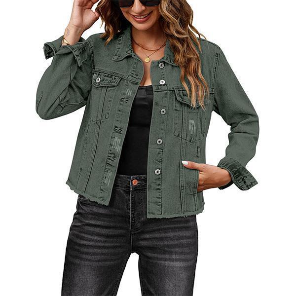 Eterna Embossed Denim Luxe Jacket