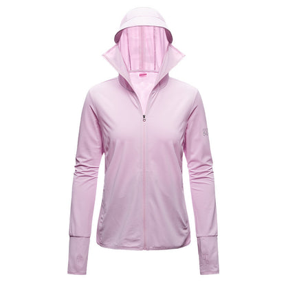 Sun Protection Clothing Women's Long Sleeve UV Protection Breathable Thin Ice Silk