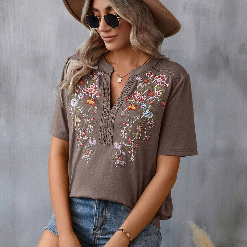 Roselure Embroidered Lace Blouse