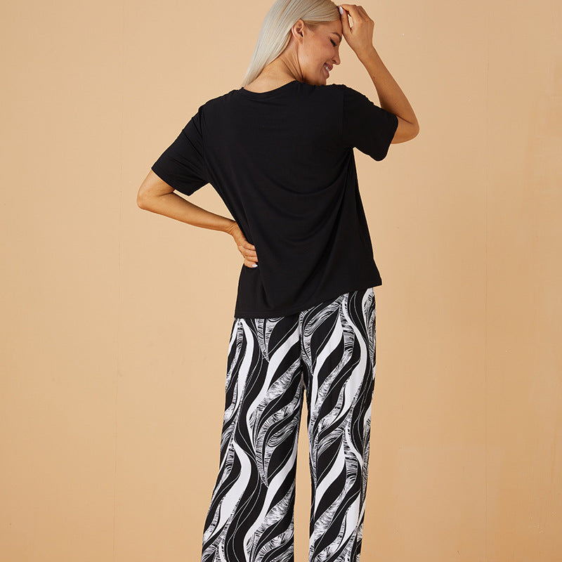 Homewear Pajamas Suit Women's Modal Cotton Silk