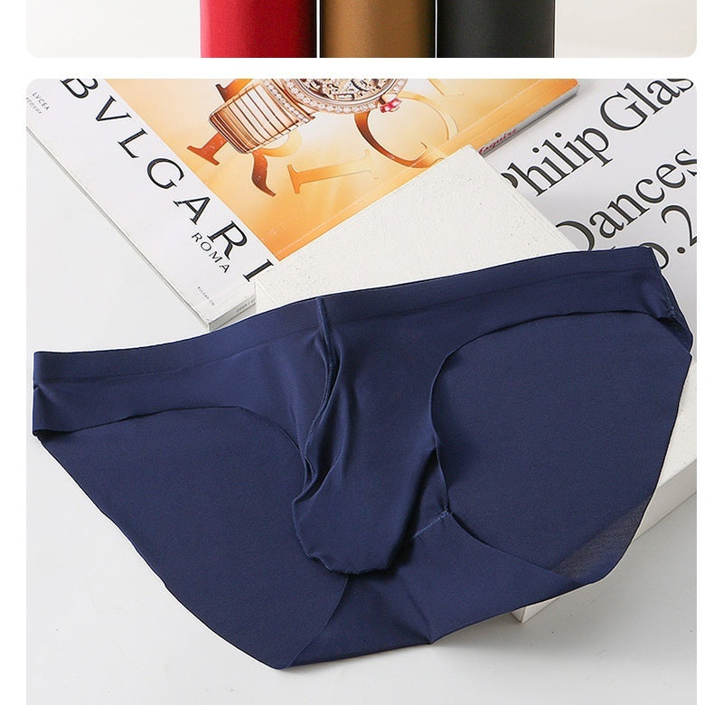 Ice Silk Seamless Men's Briefs