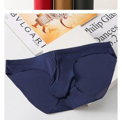 Ice Silk Seamless Men's Briefs