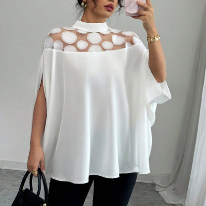 : BreezeAura Mesh Off-Shoulder Top