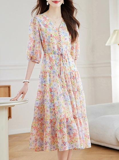 BloomCinch Dress