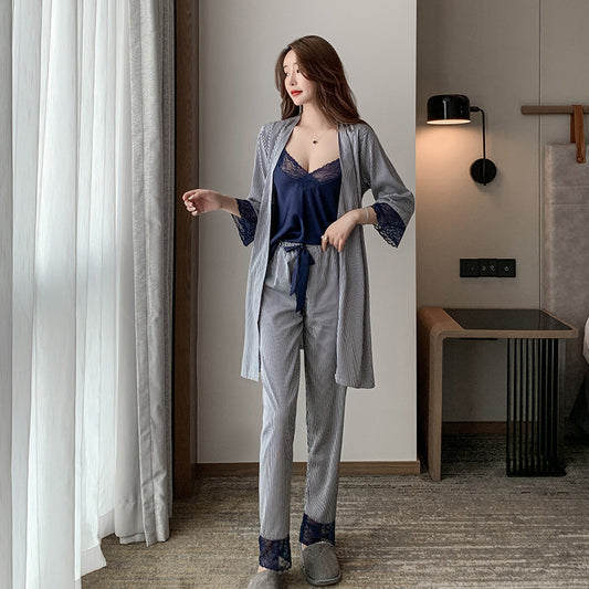 Women's Fashion Sexy Ice Silk Pajamas