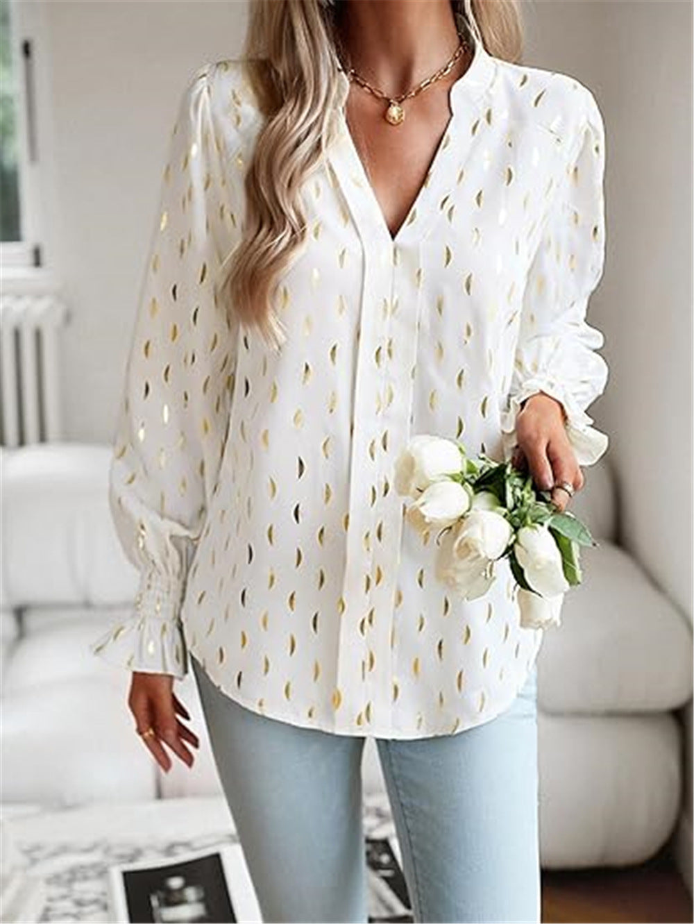 Aurelia GildGlow Blouse