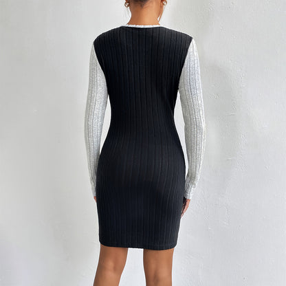 ChicContrast Midi Dress