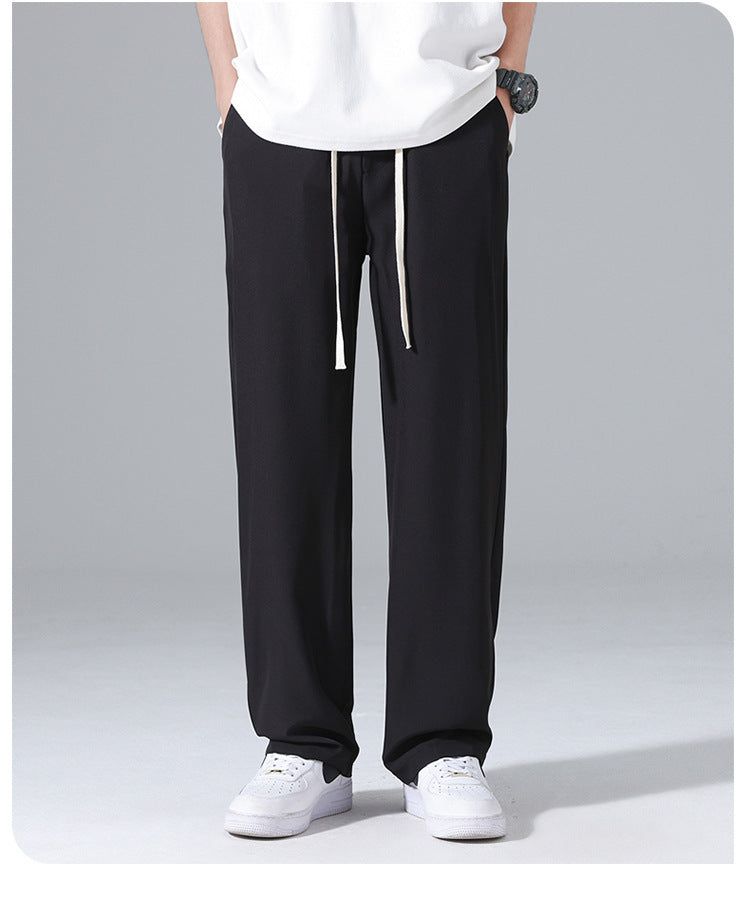 Men's Summer Thin Ice Silk Casual Pants