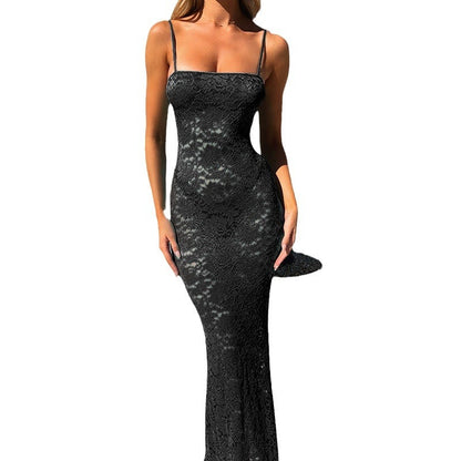 Moonveil Allure Silk Dress