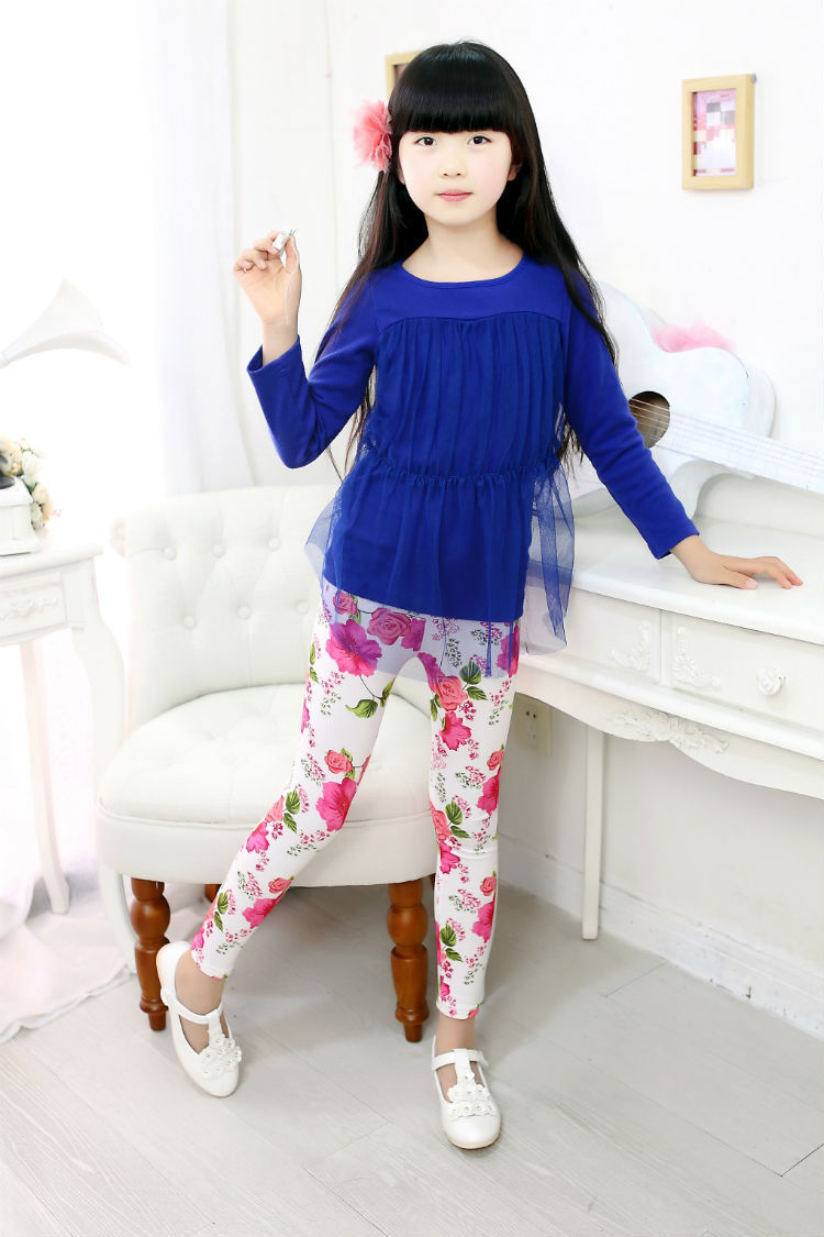 Milk Silk Children's Leggings Slim-fit Small And Medium Nine-point Children's Pants