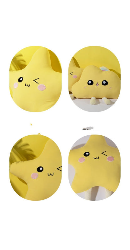 Nylon Silk Star Pillow Super Soft Cloud Cushion