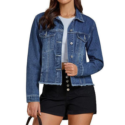 Eterna Embossed Denim Luxe Jacket