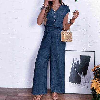 Virelle Formé Button Jumpsuit