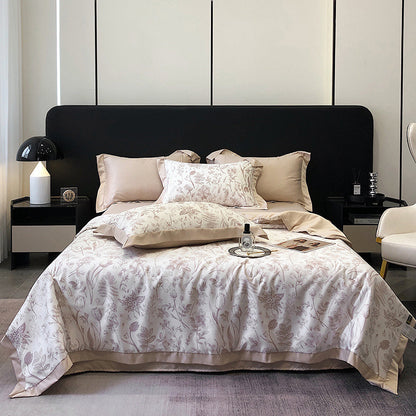 Tencel Summer Duvet Four-piece Washed Silk