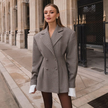 Veridia Plaid Tailored Jacket