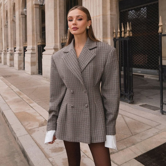 Veridia Plaid Tailored Jacket
