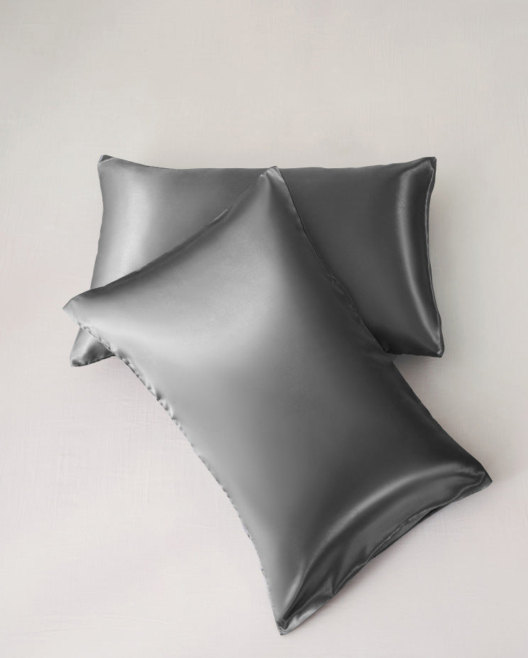 Silk-like Solid Color Pillowcase