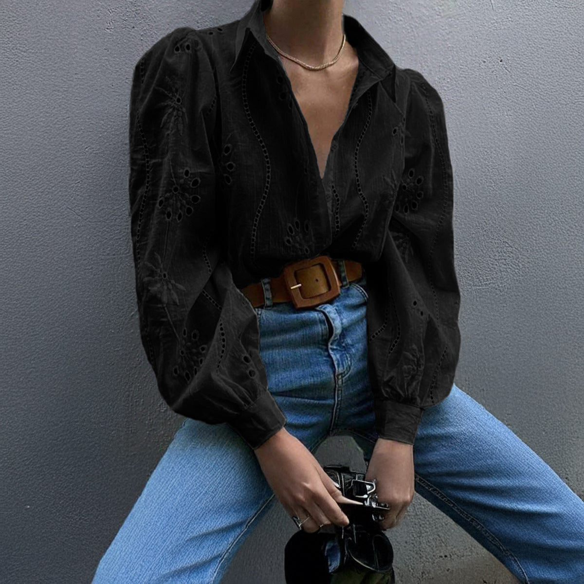 Aeris Whisper Puff Sleeve Cardigan