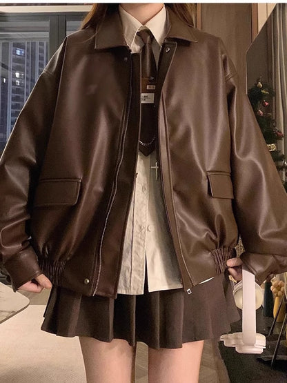 LuxeEdge Leather Jacket
