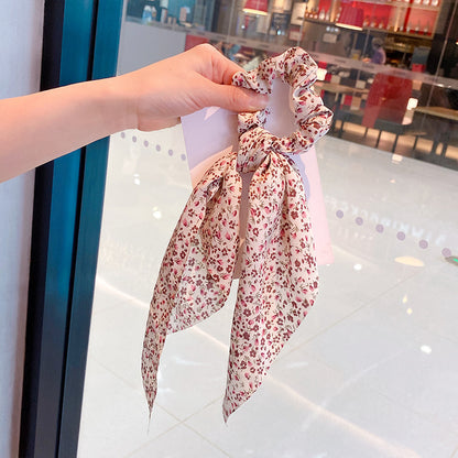 Silk Scarf Headband Women's Summer Turban Spring Tie Hair Accessories
