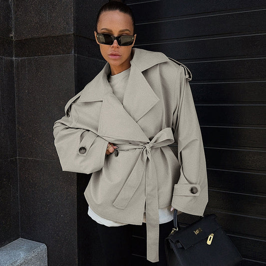 DriftEase Belted Trench