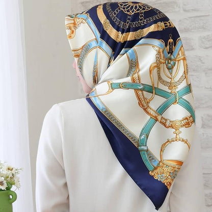 Big Square Scarf Fashion Simulation Silk Scarf