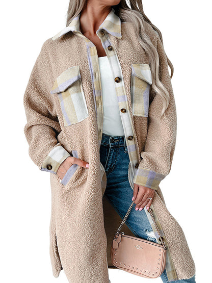 PlaidMuse Woolen Coat