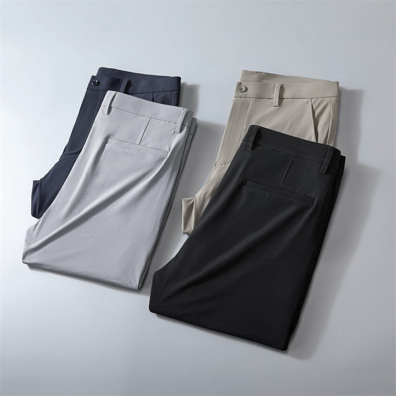Men's Fashion Waterproof Ice Silk Casual Pants
