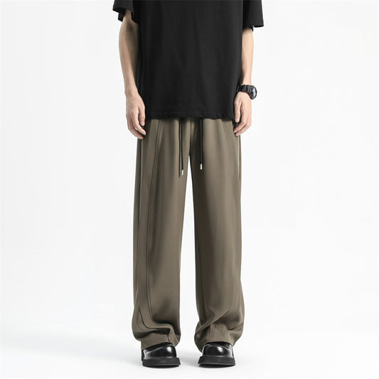 Summer Thin American Ice Silk Casual Pants Men