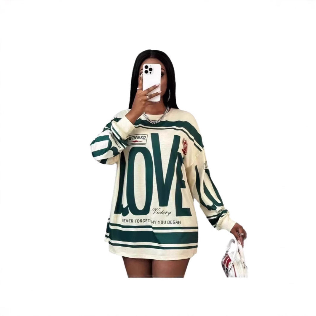 EaseMuse LetterGlow Lounge Tee