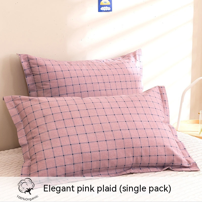 Fashion Simple Printed Cotton Pillowcase