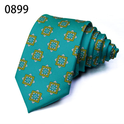 Fashion Polyester Silk Printed Men's Casual Tie