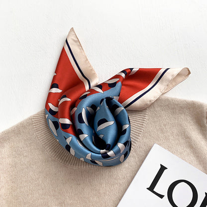 Spring Fashion Printed Thin Silk Scarf