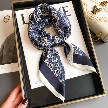 Silk Square Scar Decorative Collar Neck Guard