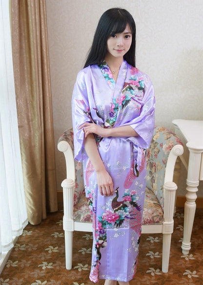 Fashion Sexy Simulation Silk Ladies Nightgown