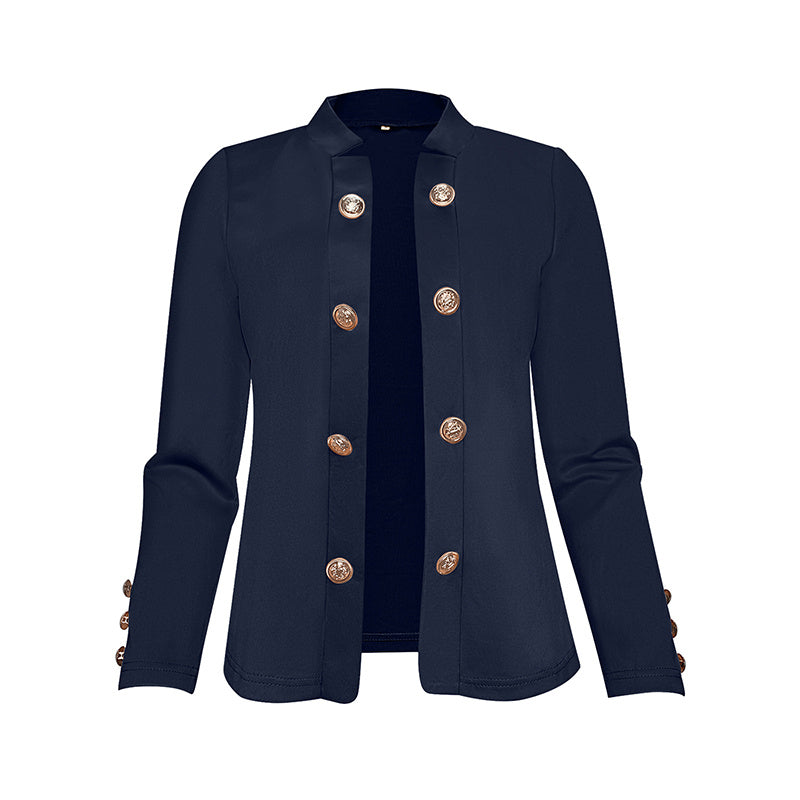 EleganceCurve Double-Breasted Top
