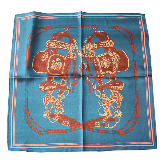 New Mixed Flower Shape Korean 53cm Silk Scarf