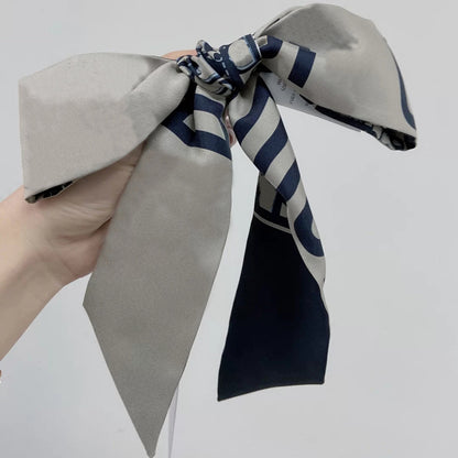 Silk Scarf Arm Bag Ribbon Thin Narrow Long Hair Band Decoration Small Scarf