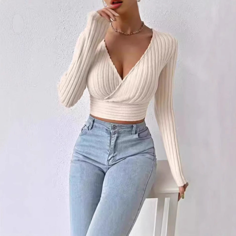 VelviVibe Deep V Knit