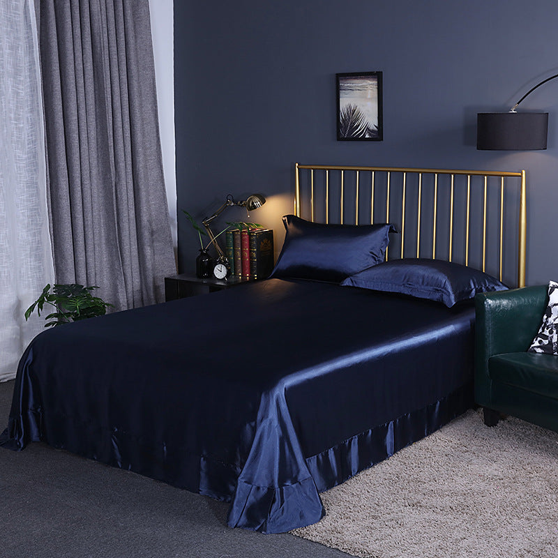 Household Double-sided Ice Silk Bed Sheet Bedding
