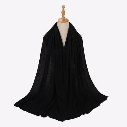 Silver Silk Crumpled Toe Scarf