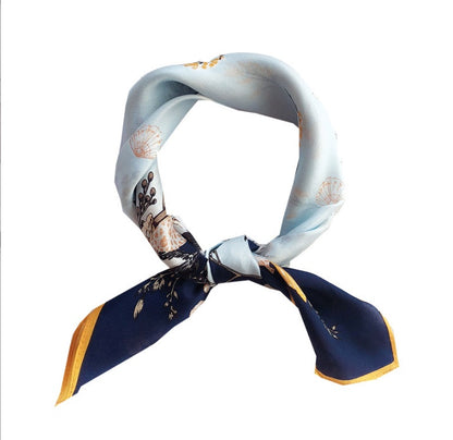 Fashion Simple Women's Silk Floral Scarf