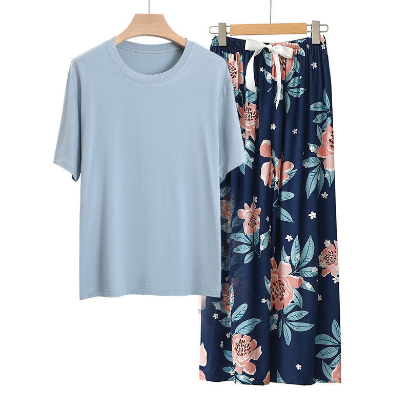 Homewear Pajamas Suit Women's Modal Cotton Silk