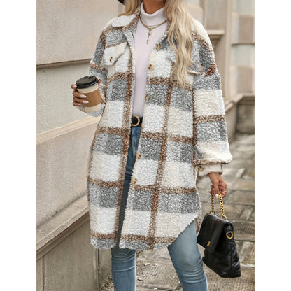ModaBlock Plaid Padded Jacket