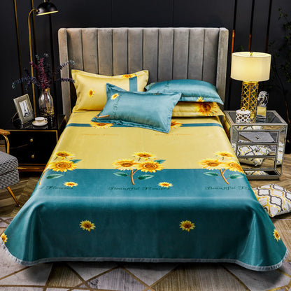 Machine Washable Three-piece Ice Silk Mat